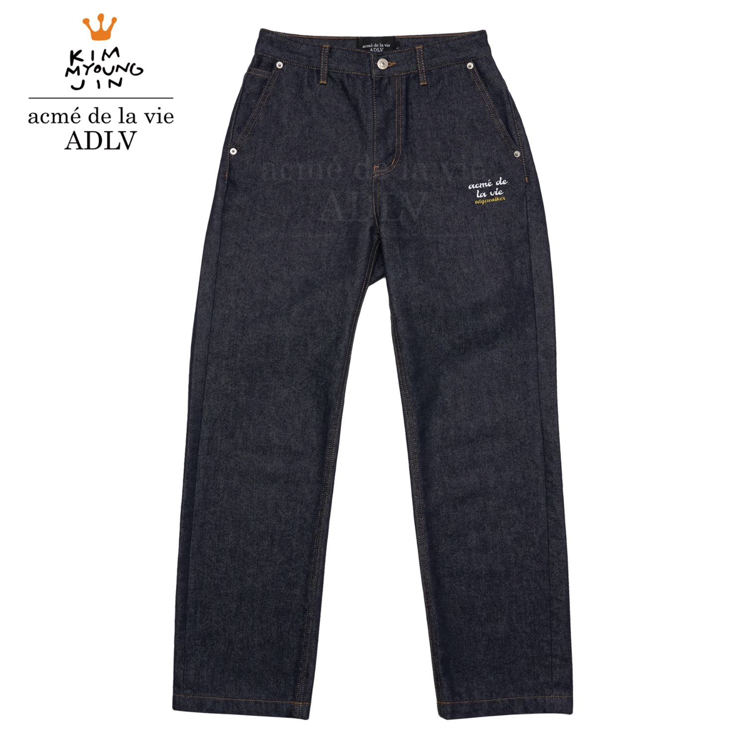 ADLV-Edgewalker x acme de la vie DENIM PANTS DARKBLUE
