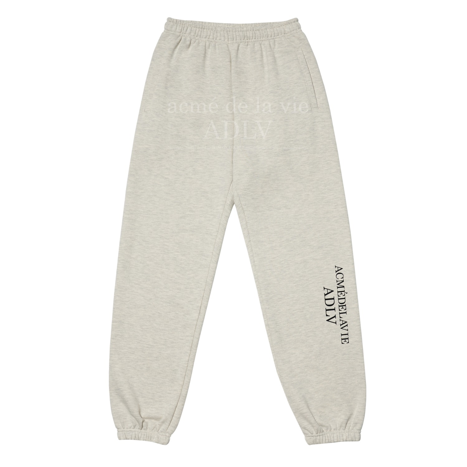 ADLV-[아크메드라비] ESSENTIAL LOGO PANTS OATMEAL