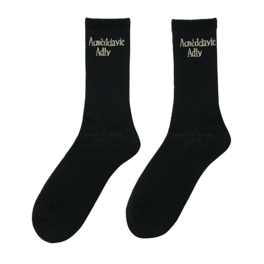 ADLV-[아크메드라비] DIAMOND LOGO SOCKS BLACK