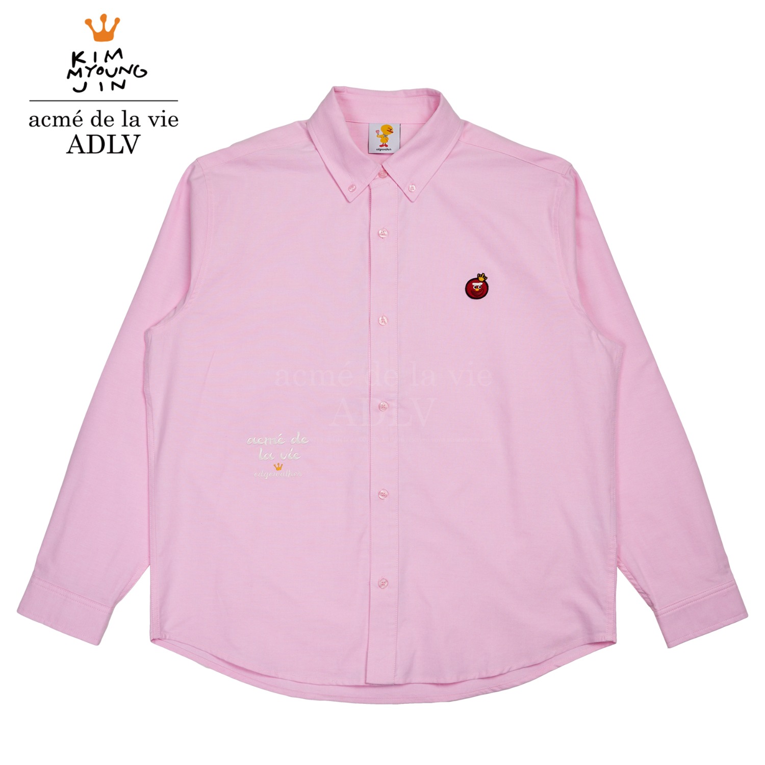 ADLV-Edgewalker x acme de la vie JELLY MAN LONG SLEEVE SHIRTS PINK