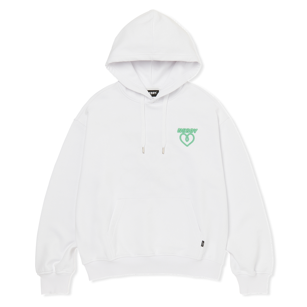 韓國 NERDY - Neon Clover Pullover Hoodie (2color)