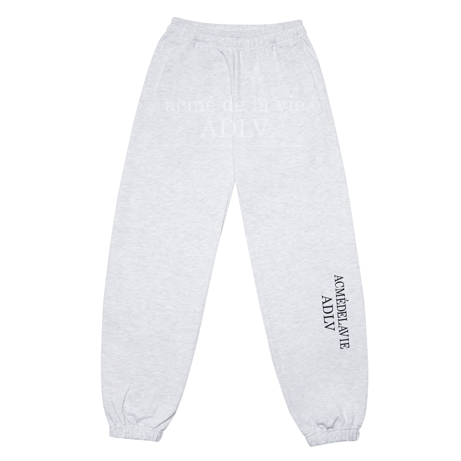 ADLV-[아크메드라비] ESSENTIAL LOGO PANTS MELANGE