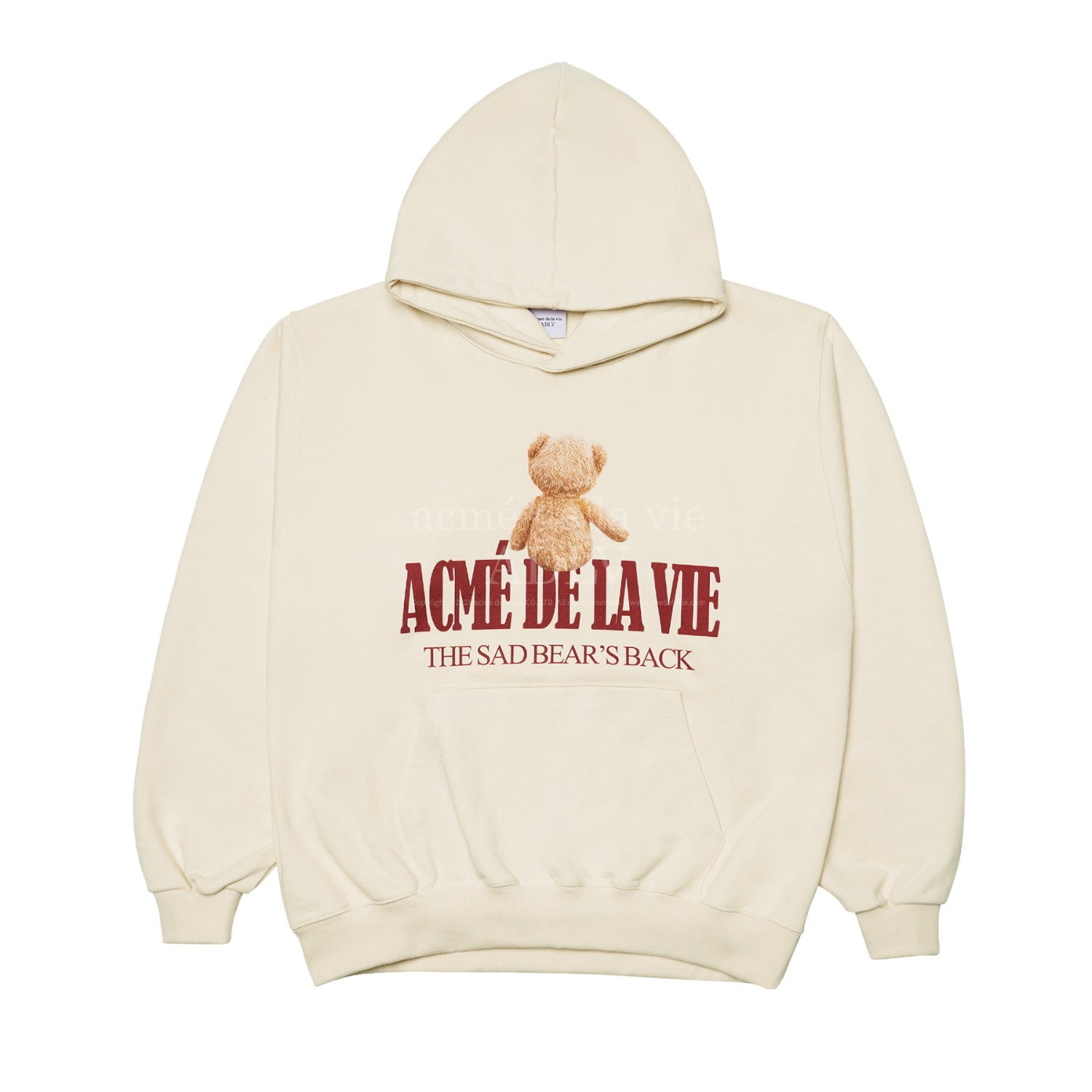 ADLV-[해외전용 상품] SAD BEARS HOODIE BEIGE