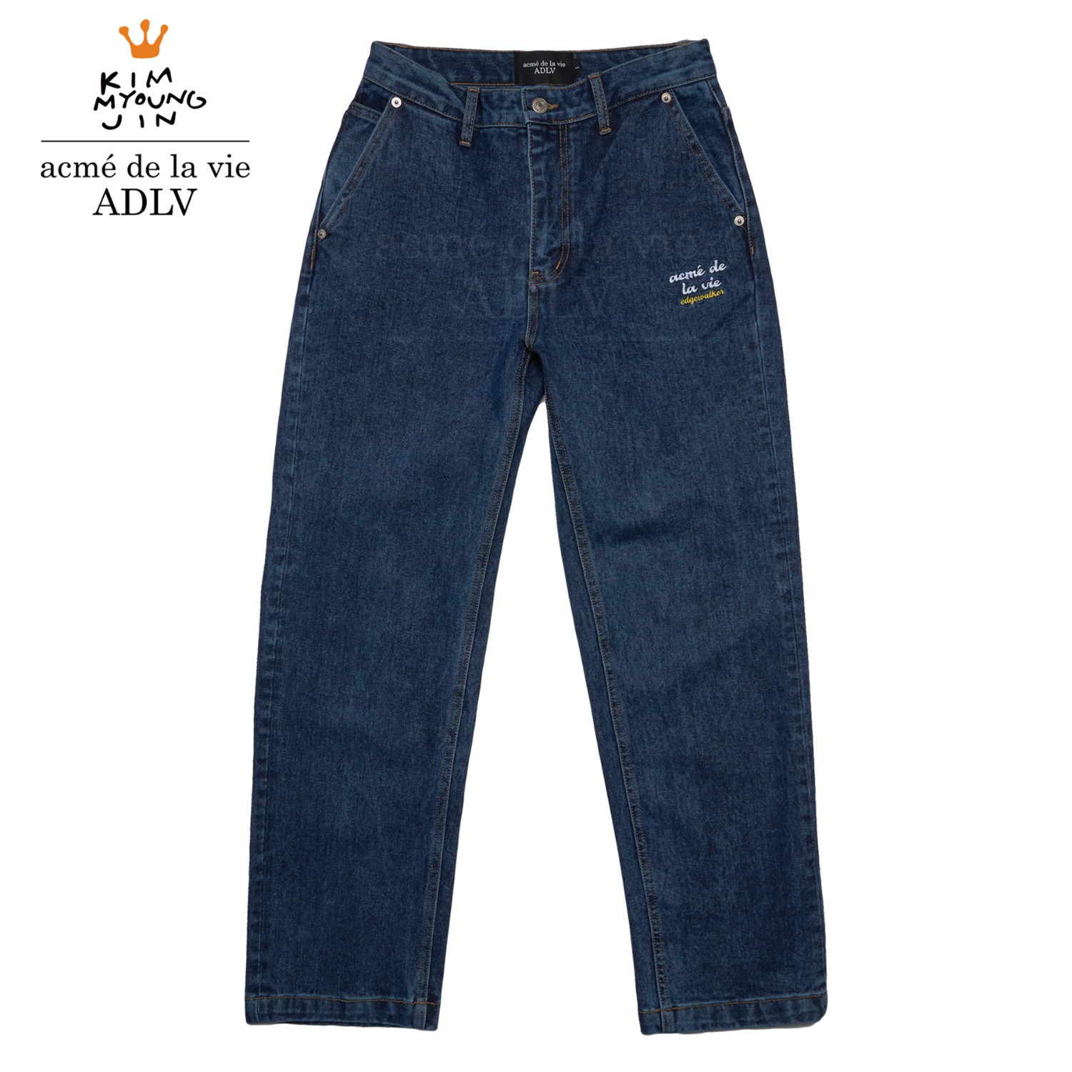 ADLV-Edgewalker x acme de la vie DENIM PANTS BLUE
