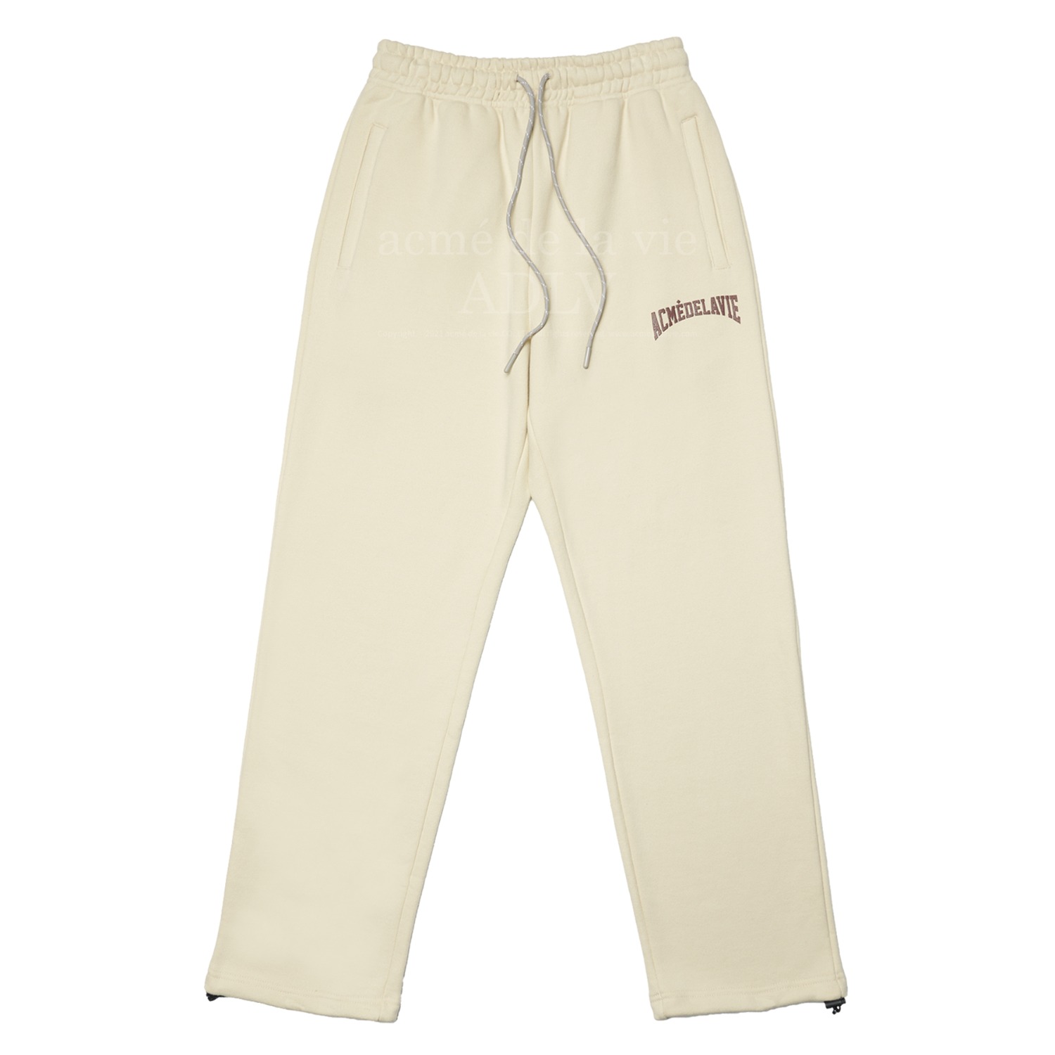 ADLV-[아크메드라비] H VER CROP SETUP SWEAT PANTS BEIGE