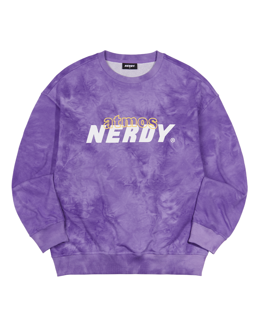韓國 NERDY - Nerdy X Atmos DNA Watercolor Sweatshirt Purple