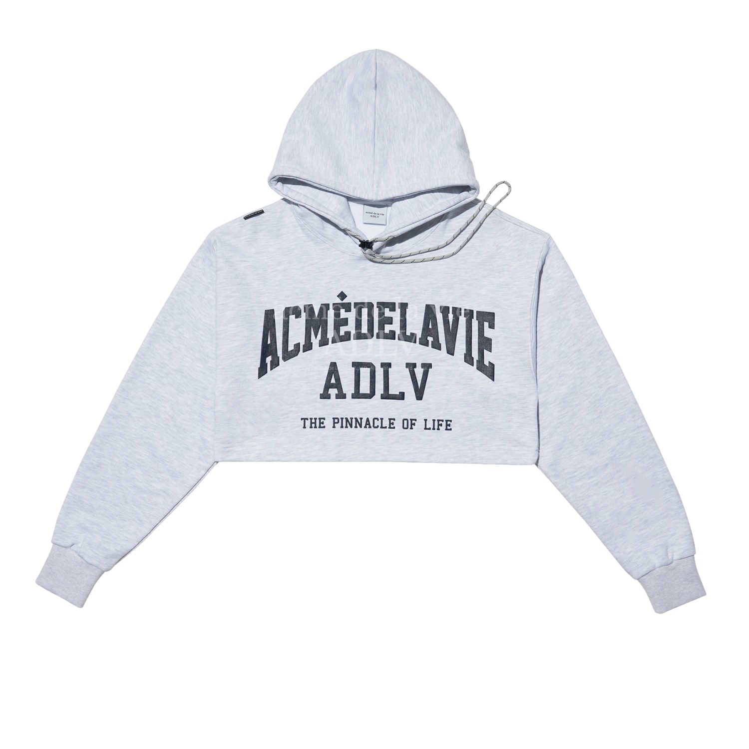 ADLV-[아크메드라비] CROP SETUP HOODIE MELANGE