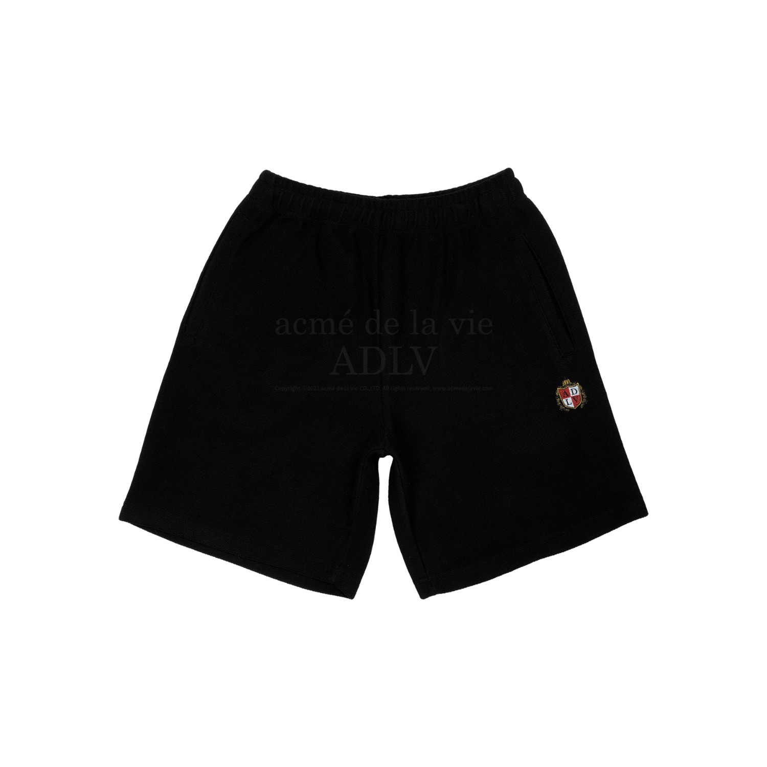 ADLV-[아크메드라비] NOBLE LOGO INSIDE OUT SHORT PANTS BLACK