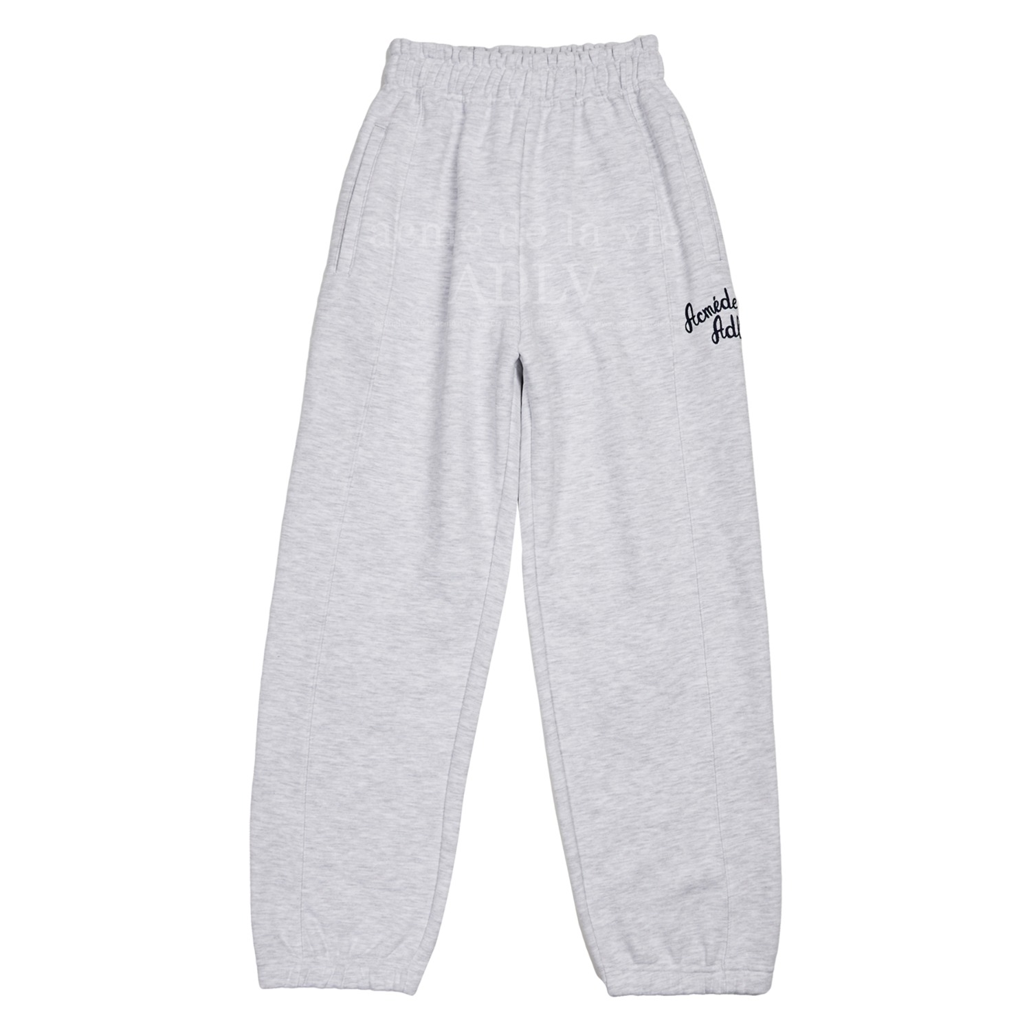 ADLV-[아크메드라비] SCRIPT LOGO EMBROIDERY LONG PANTS MELANGE