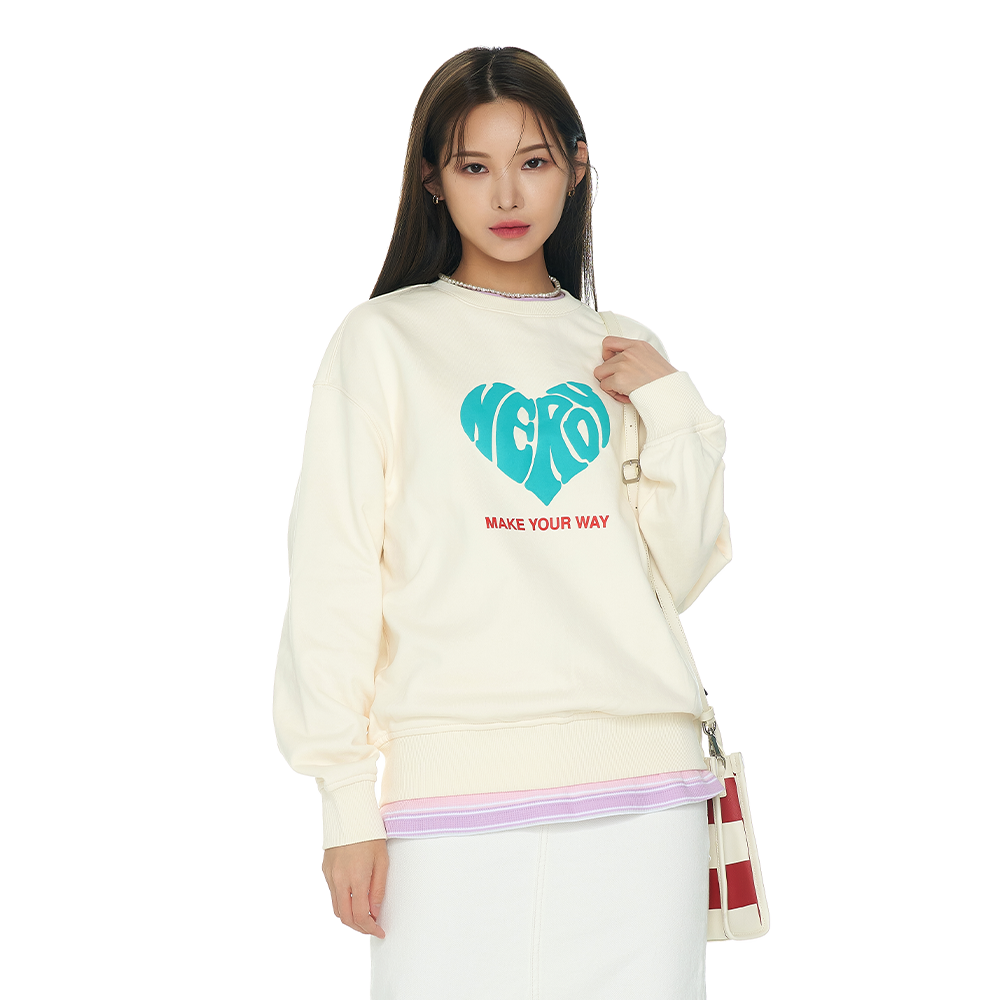 韓國 NERDY - Souffle Sweatshirt (3color)