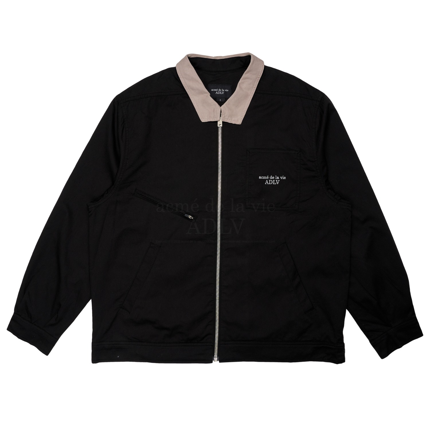 ADLV-[아크메드라비] FLOWER TRUCKER JACKET BLACK