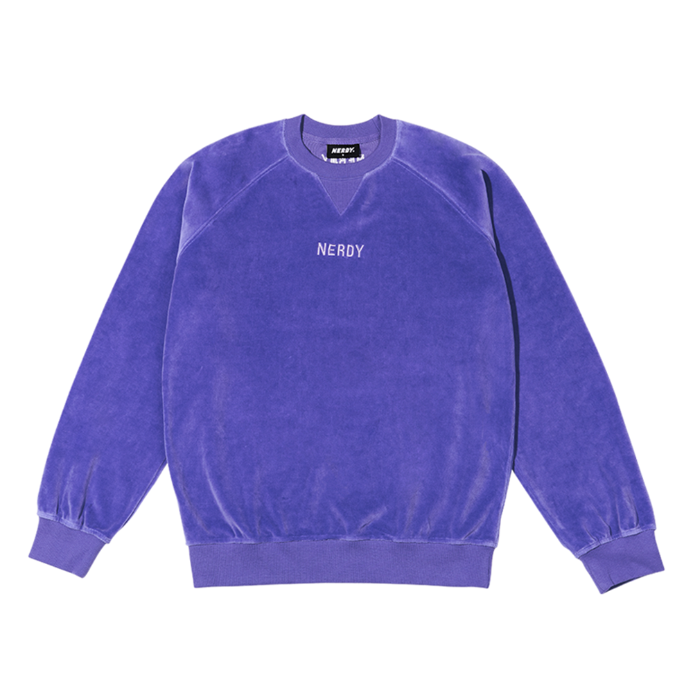 韓國 NERDY - Veloa Sweatshirt Purple