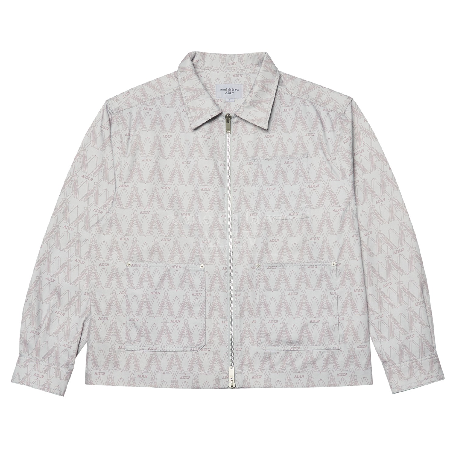 ADLV-[아크메드라비] A LOGO MONOGRAM PATTERN WOVEN JACKET GREY