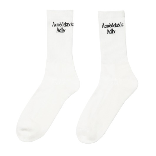 ADLV-[아크메드라비] DIAMOND LOGO SOCKS WHITE