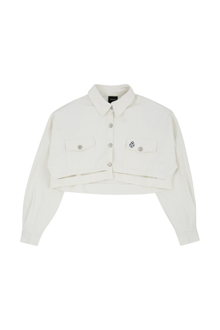 韓國REINSEIN - Ivory Cutted Crop Jacket