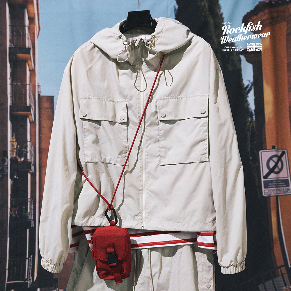 韓國Rockfish Weatherwear - LIGHTWEIGHT CITY WIND JACKET - IVORY