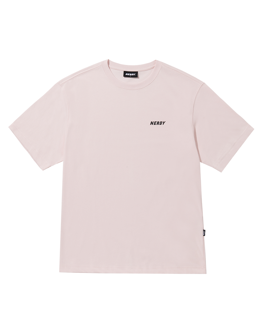 韓國 NERDY - Essential Short Sleeve T-Shirt Pink