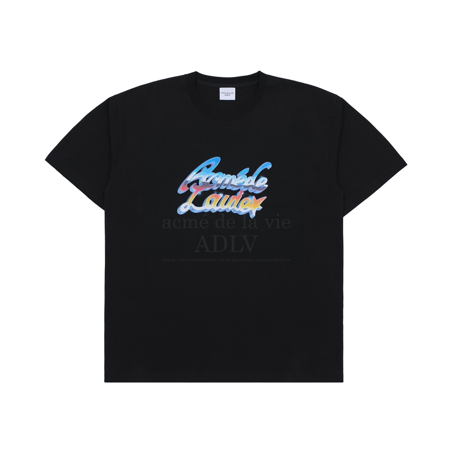 ADLV-[아크메드라비] 80S VINTAGE LOGO SHORT SLEEVE T-SHIRT BLACK