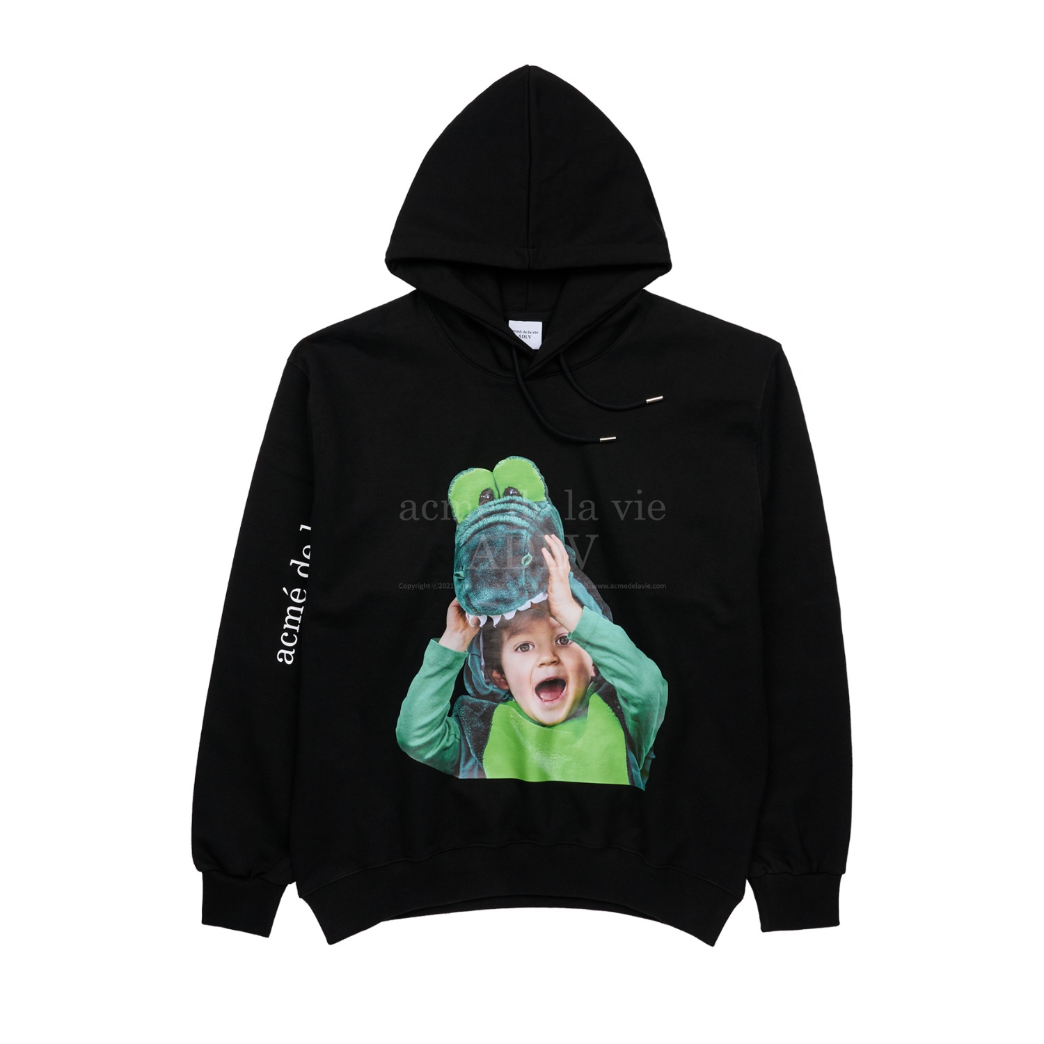 ADLV-[아크메드라비] BABY FACE CROCODILE DOLL HOODIE BLACK