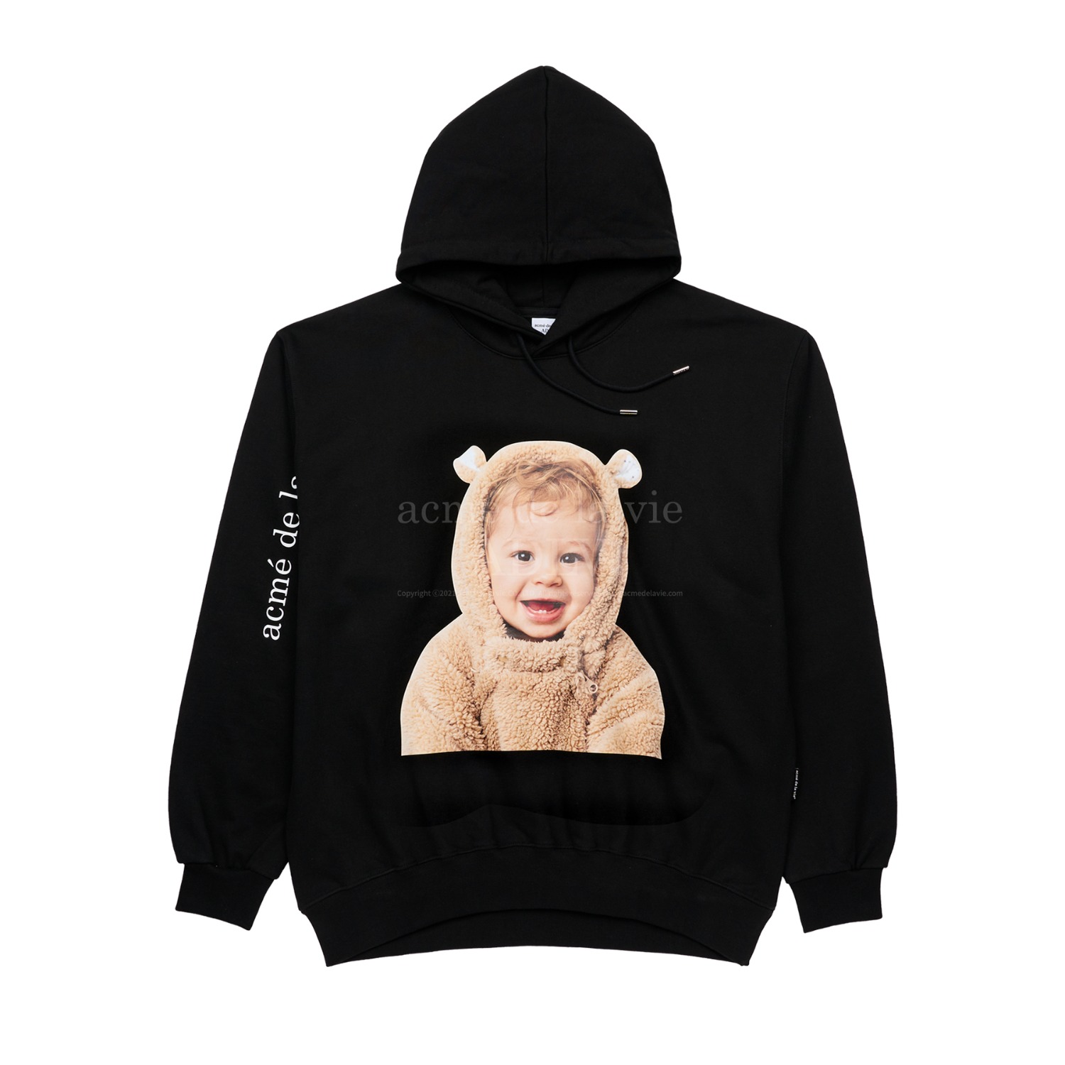 ADLV-[아크메드라비] BABY FACE BEAR DOLL HOODIE BLACK
