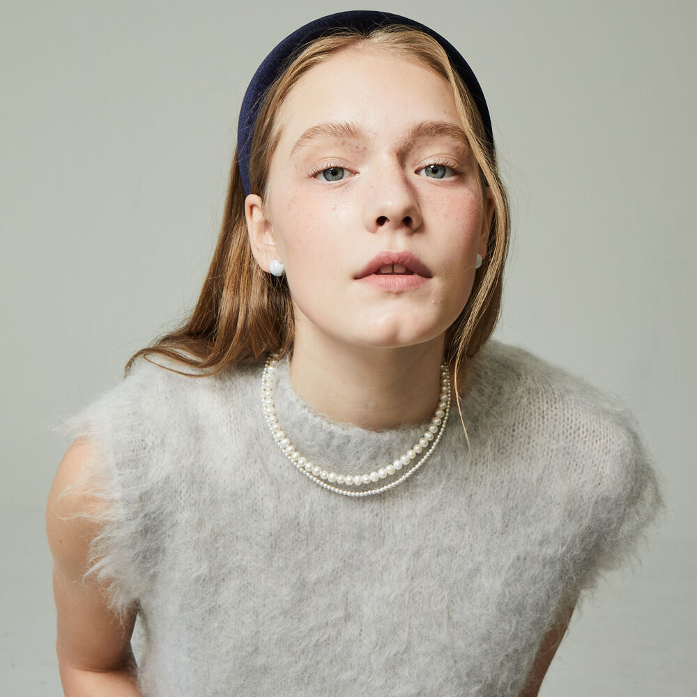 韓國VINTAGE HOLLYWOOD - 5-way Knotted Pearl Necklace