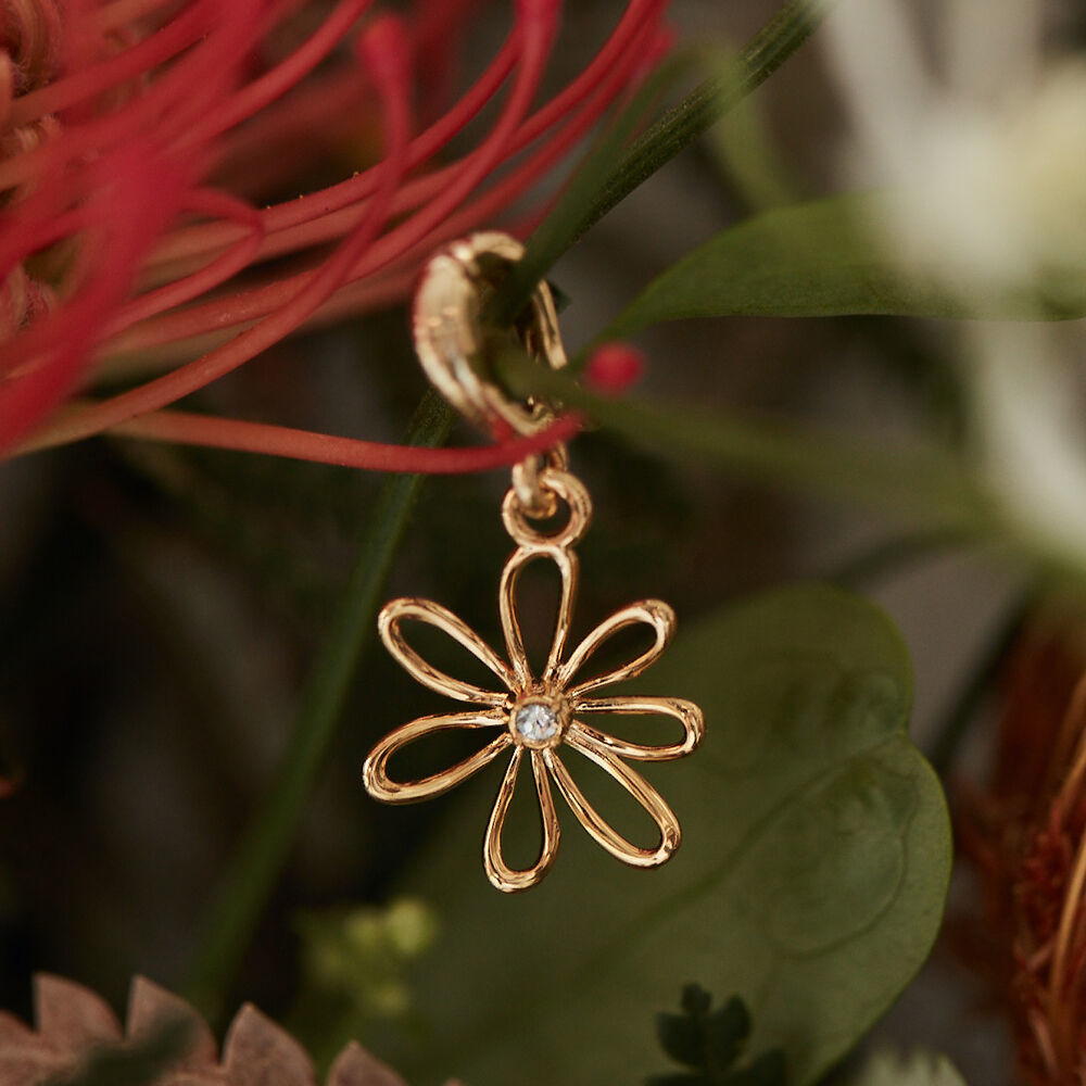 韓國VINTAGE HOLLYWOOD - Line Daisy Pendant