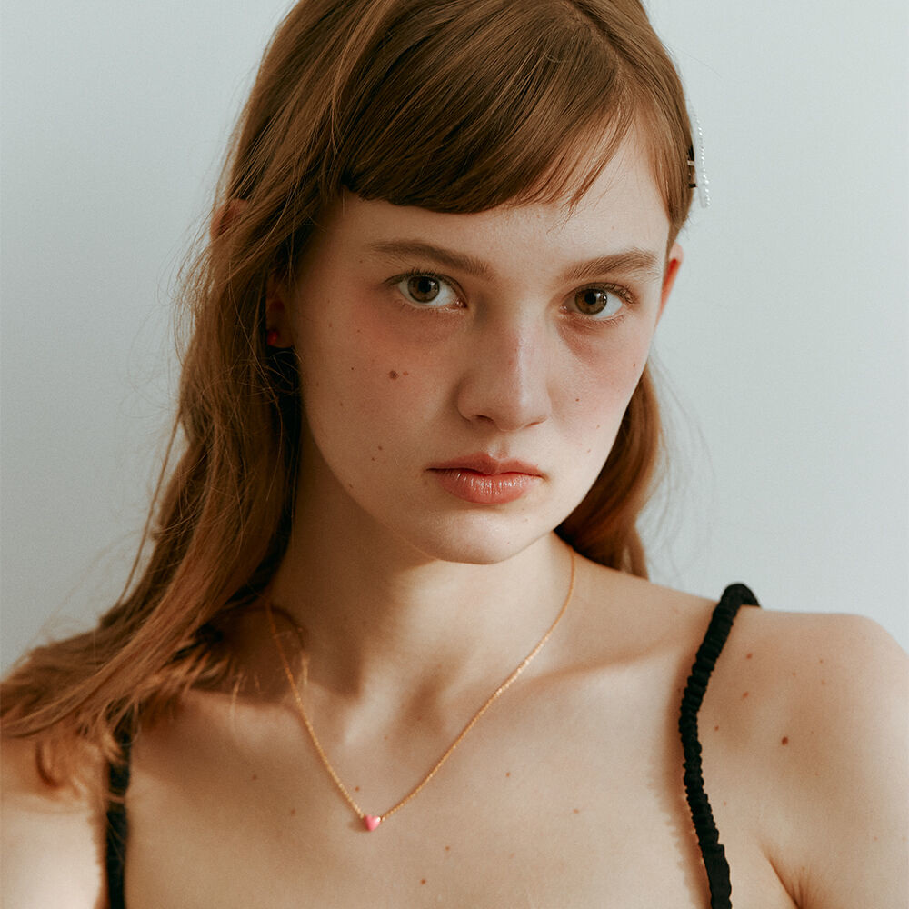 韓國VINTAGE HOLLYWOOD - Vivid Heart Necklace (2color)