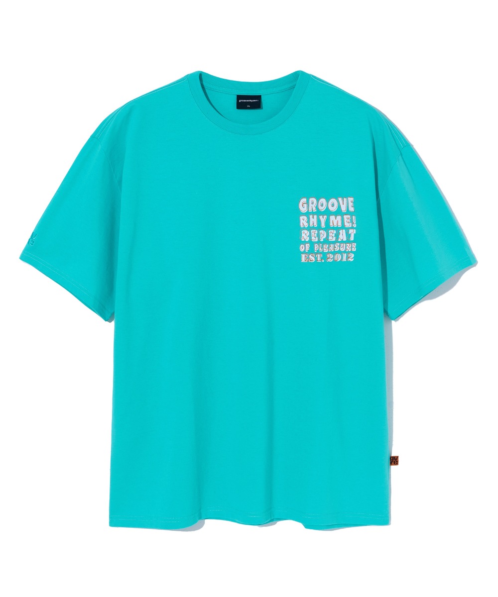 韓國GROOVE RHYME - GROOVE EST.2012 GRAPHIC T-SHIRTS (MINT)