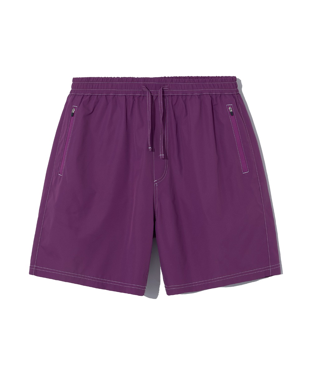 韓國GROOVE RHYME - POINT STITCH SHORTS (PURPLE)
