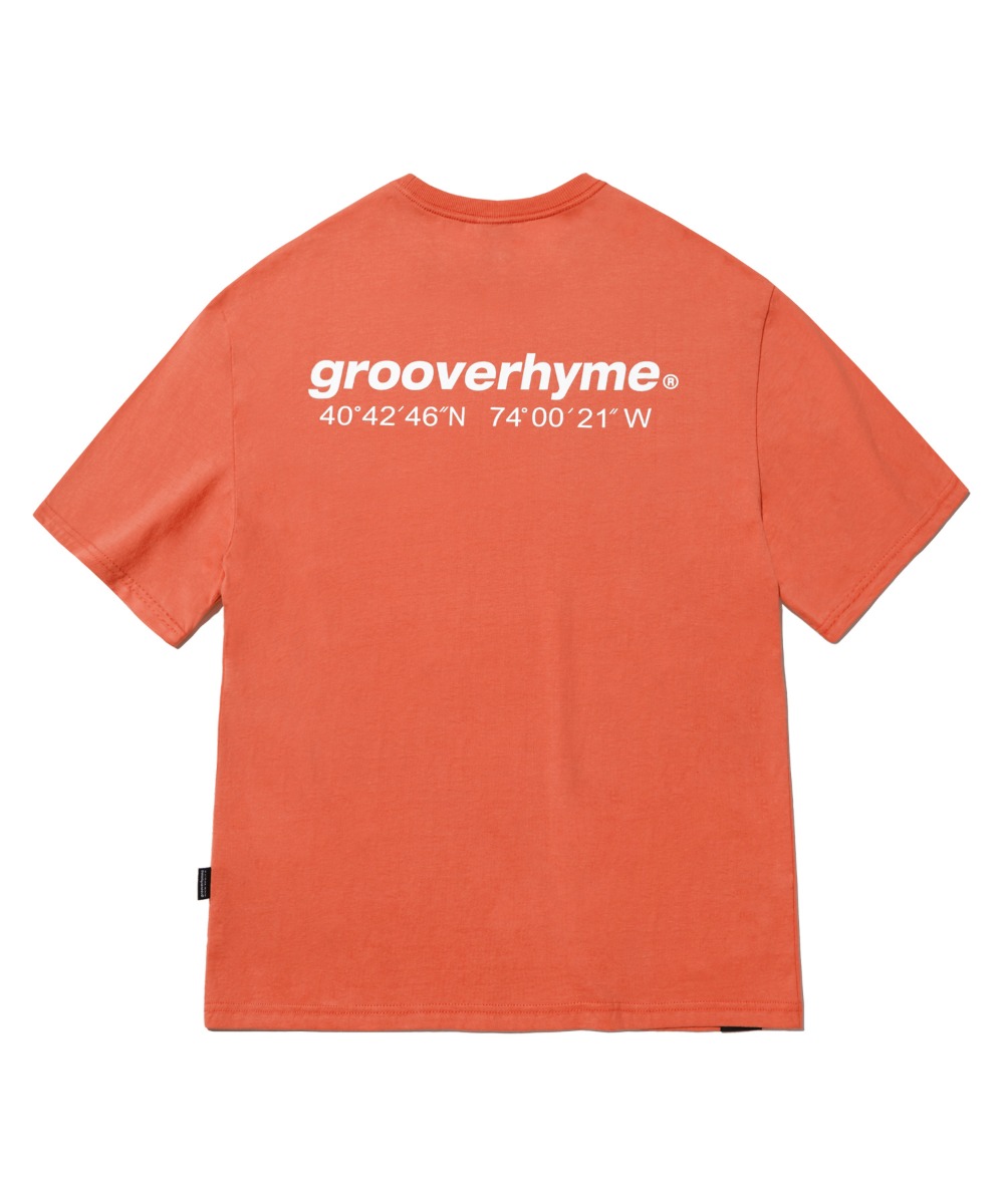 韓國GROOVE RHYME - NYC LOCATION T-SHIRT (ORANGE)