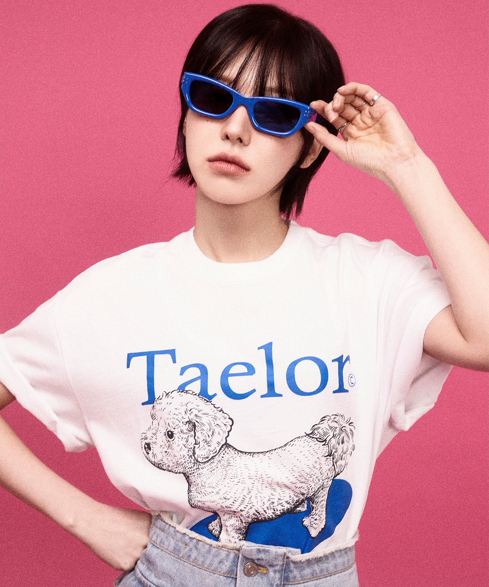 韓國GROOVE RHYME - TAELOR SERIES MALTESE T-SHIRTS (BLUE)|WENDY同款