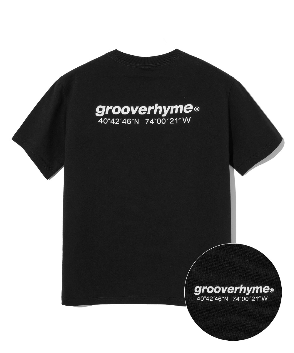 韓國GROOVE RHYME - (W) NYC LOCATION T-SHIRTS (BLACK)