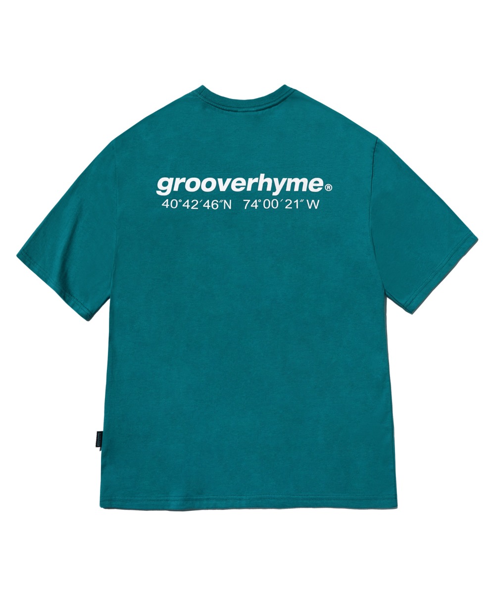 韓國GROOVE RHYME - NYC LOCATION T-SHIRT (BLUE GREEN) 