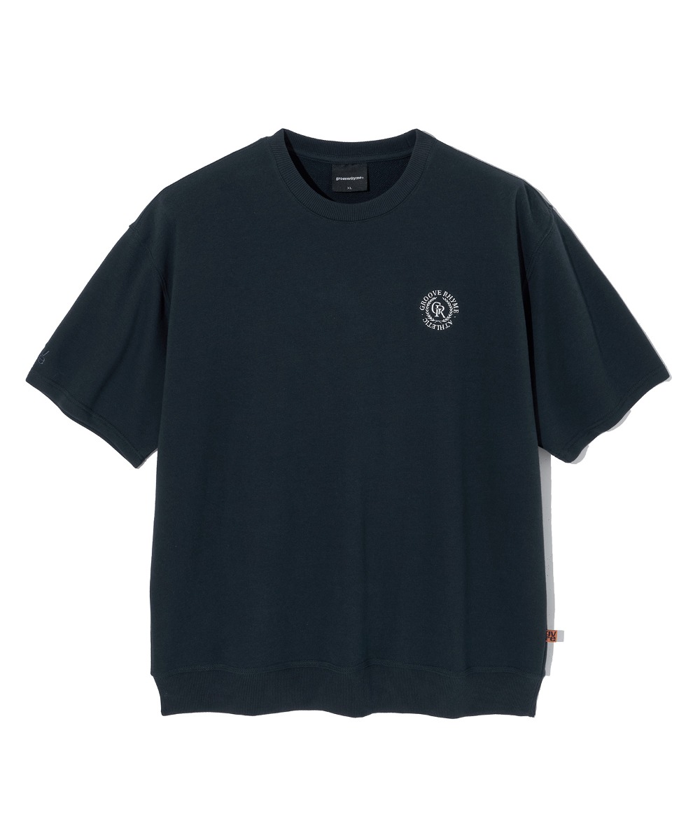 韓國GROOVE RHYME - COMFY SWEAT T-SHIRTS (NAVY)