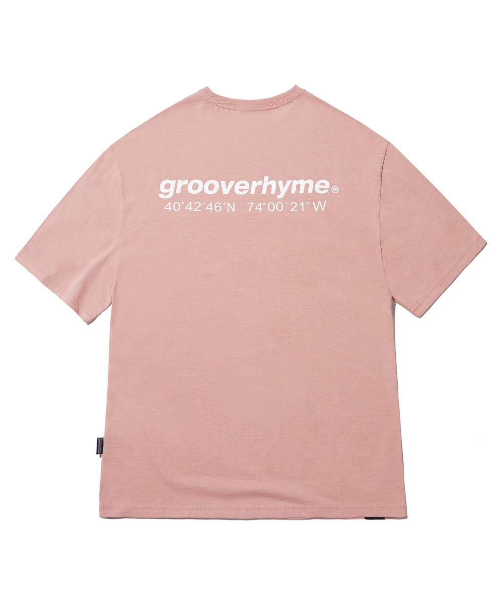 韓國GROOVE RHYME - NYC LOCATION T-SHIRT (LIGHT PINK)