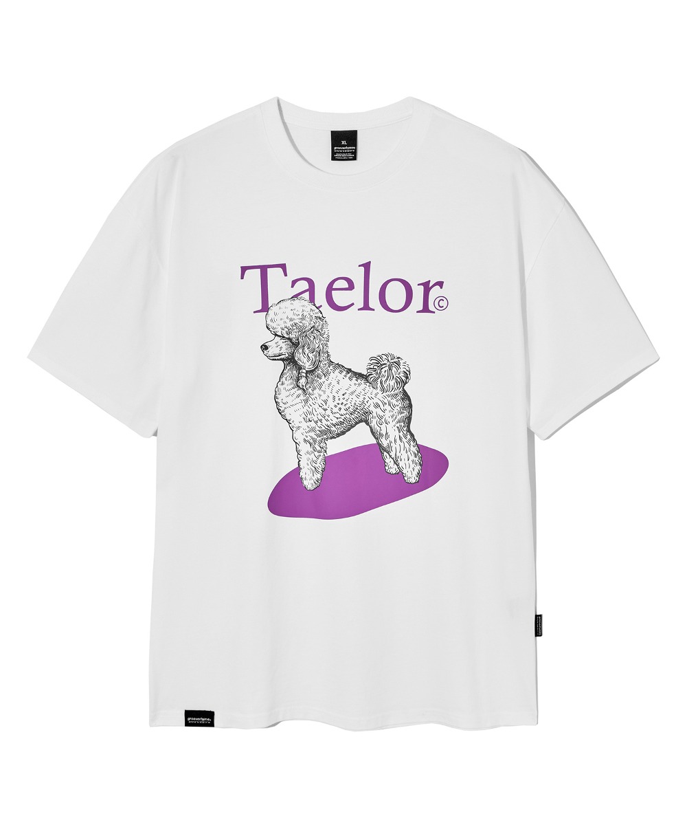 韓國GROOVE RHYME - TAELOR SERIES POODLE T-SHIRTS (PURPLE) 