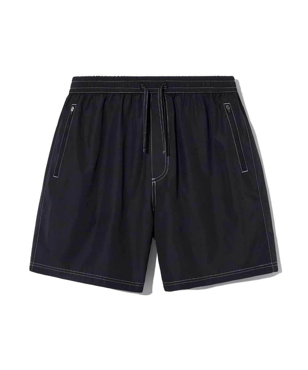 韓國GROOVE RHYME - POINT STITCH SHORTS (BLACK) 
