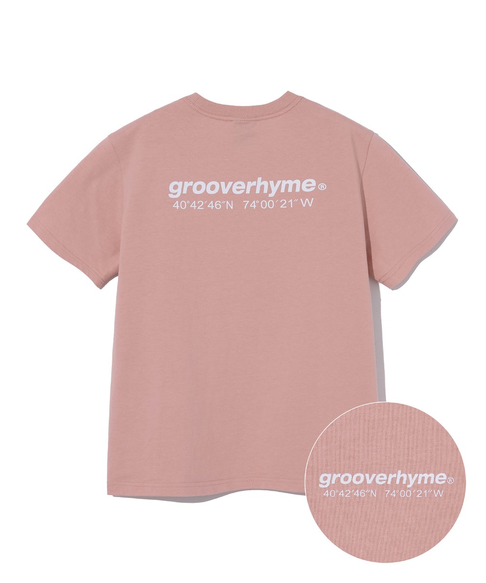 韓國GROOVE RHYME - (W) NYC LOCATION T-SHIRTS (LIGHT PINK)