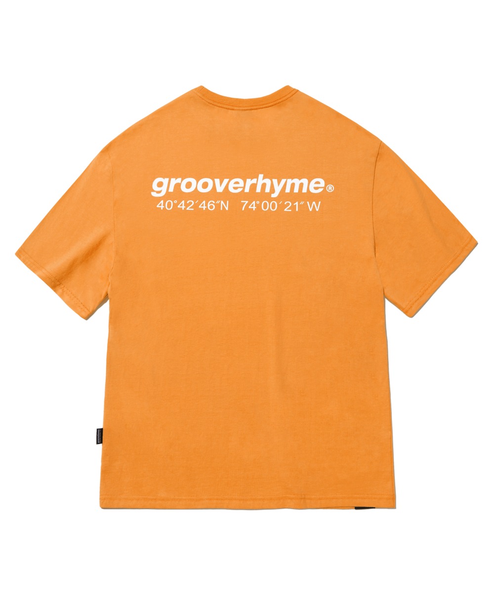 韓國GROOVE RHYME - NYC LOCATION T-SHIRT (LIGHT ORANGE) 