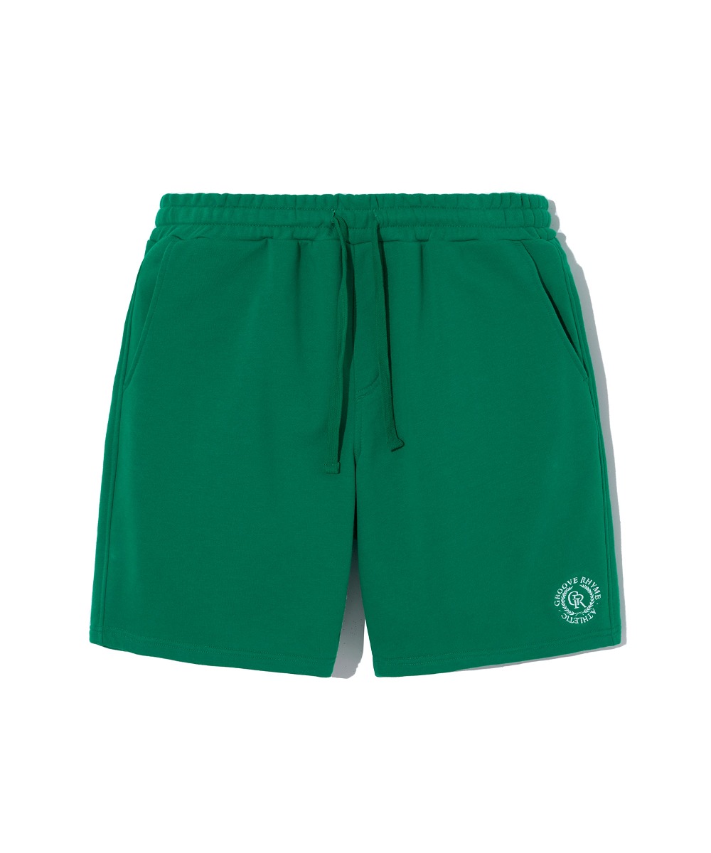 韓國GROOVE RHYME - COMFY SWEAT SHORTS (GREEN)