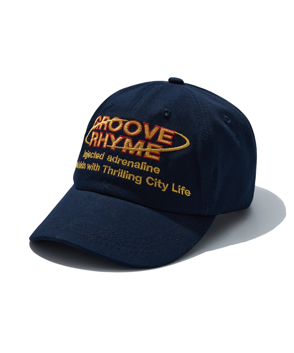 韓國GROOVE RHYME - THUNDER LIGHTENING BALL CAP (NAVY)