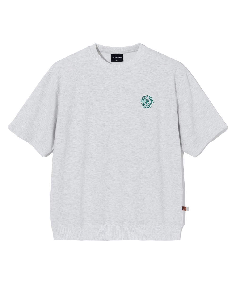 韓國GROOVE RHYME - COMFY SWEAT T-SHIRTS (OATMEAL GREY)