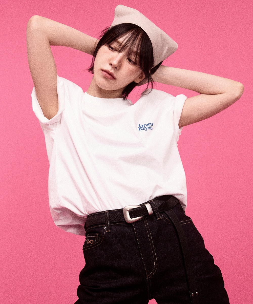 韓國GROOVE RHYME - (W) HERE COMES THE SUN T-SHIRTS (WHITE)|WENDY同款