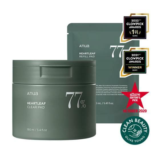 【限定優惠】ANUA 77% 魚腥草 Clear Pad 收毛孔去暗粒去角質棉 (70+70 Sheet Refill 補充)