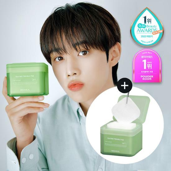 【限定優惠】Mediheal Teatree Trouble Pad 茶樹精華鎮靜化妝水棉片 (100 張 + 100 張替換裝) 