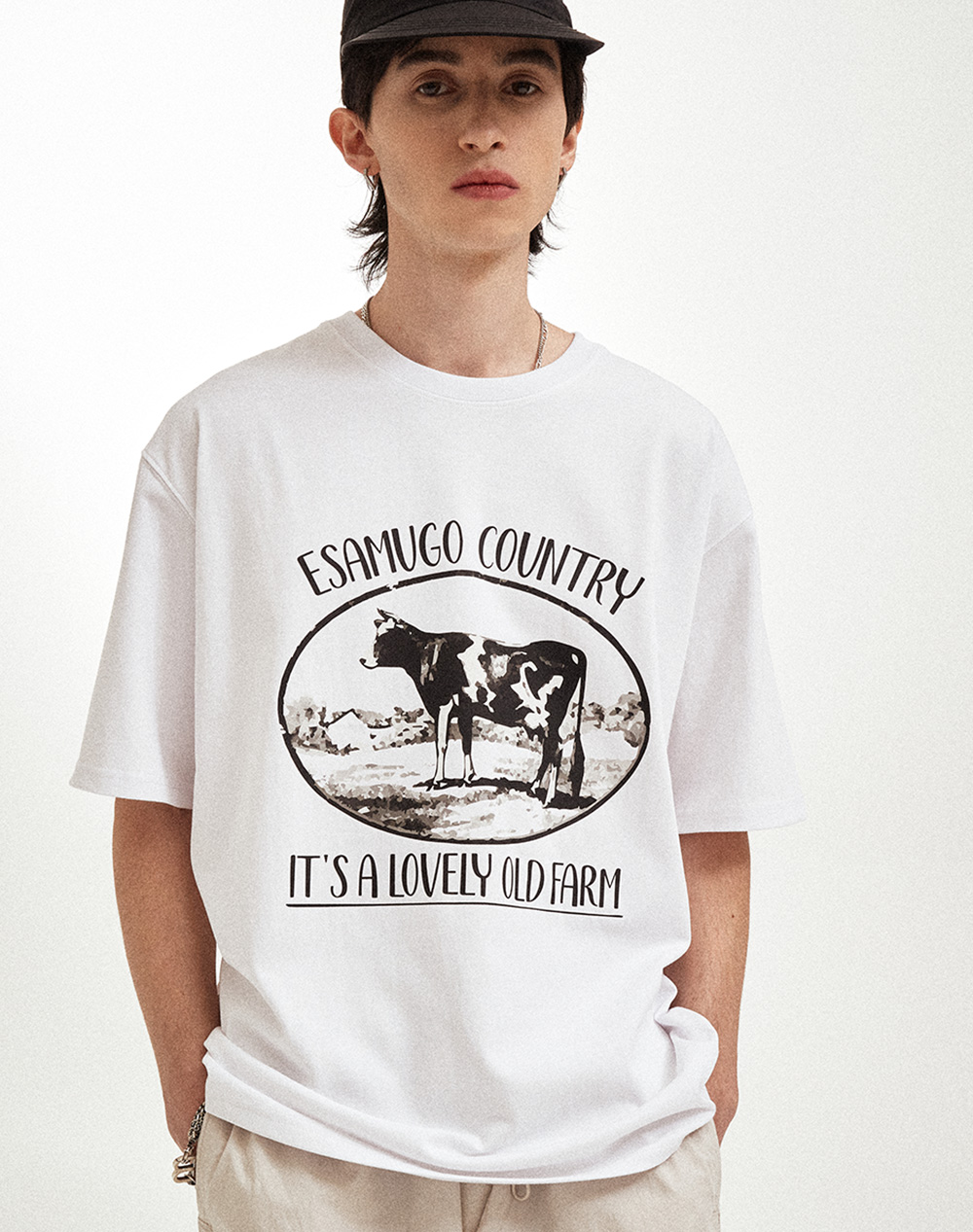 【限定優惠】韓國潮牌 23.65 COW T-SHIRT WHITE [~5/19 까지][優惠至19/5 09:00AM]
