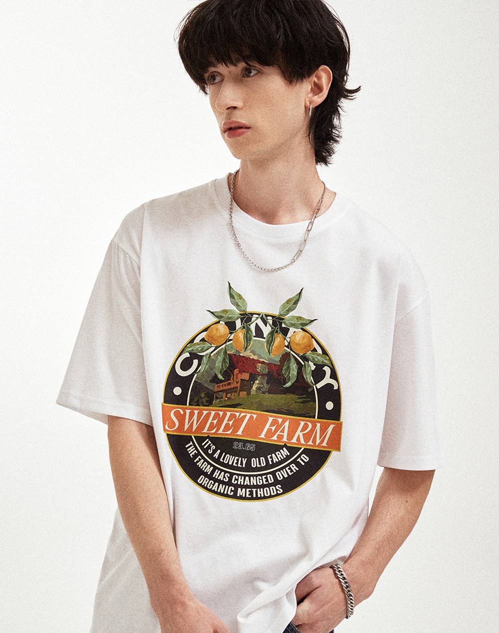 【限定優惠】韓國潮牌 23.65 SWEET FARM T-SHIRT WHITE [~5/19 까지][優惠至19/5 09:00AM]