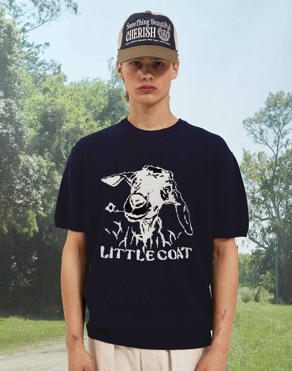 【限定優惠】韓國潮牌 23.65 LITTLE GOAT KNIT NAVY[優惠至19/5 09:00AM]