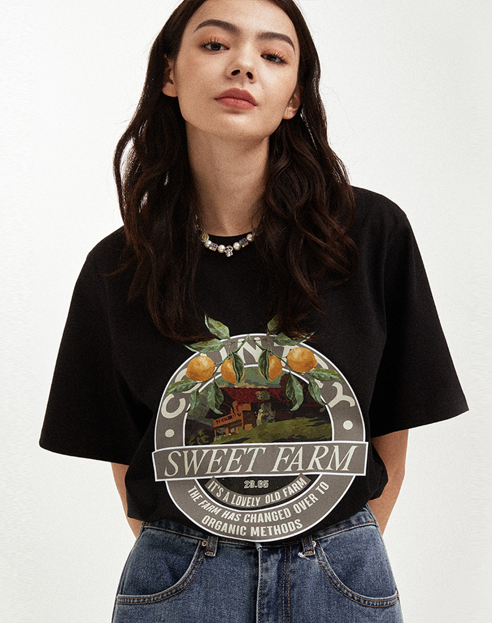 【限定優惠】韓國潮牌 23.65 SWEET FARM T-SHIRT BLACK [~5/19 까지][優惠至19/5 09:00AM]