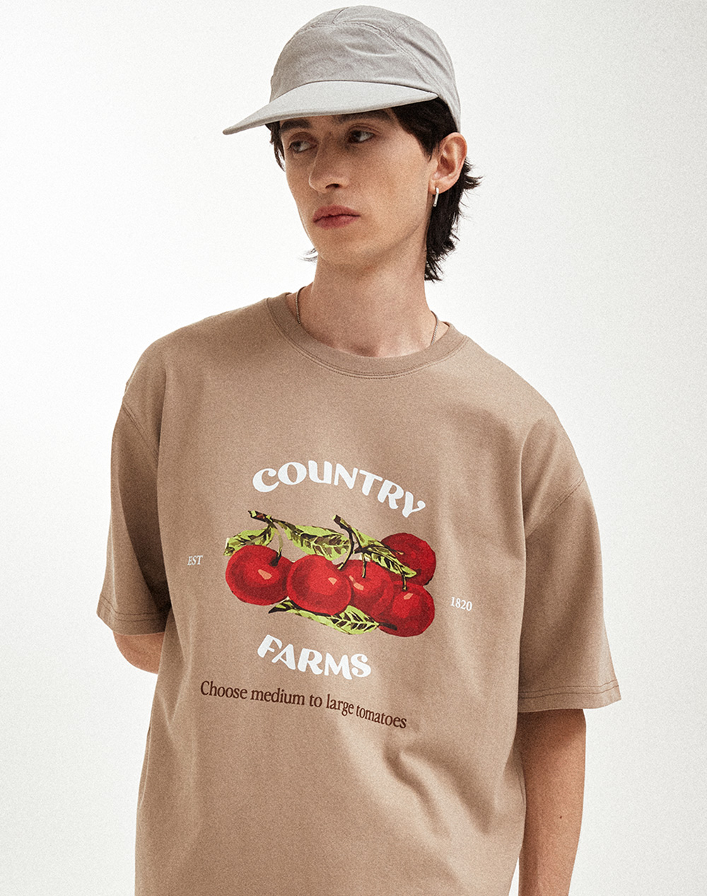 【限定優惠】韓國潮牌 23.65 TOMATO T-SHIRT MOCHA [[~5/19 까지][優惠至19/5 09:00AM]